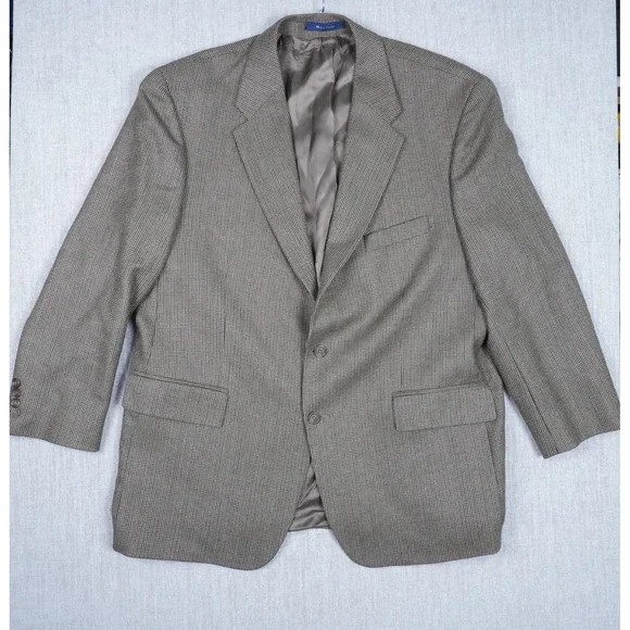 VTG Chaps Ralph Lauren Blazer Sport Coat Men 48R 100% Virgin Wool 2 Button - Picture 1 of 10